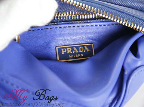 2014 Prada saffiano calfskin Mini Bag BT0834 blue